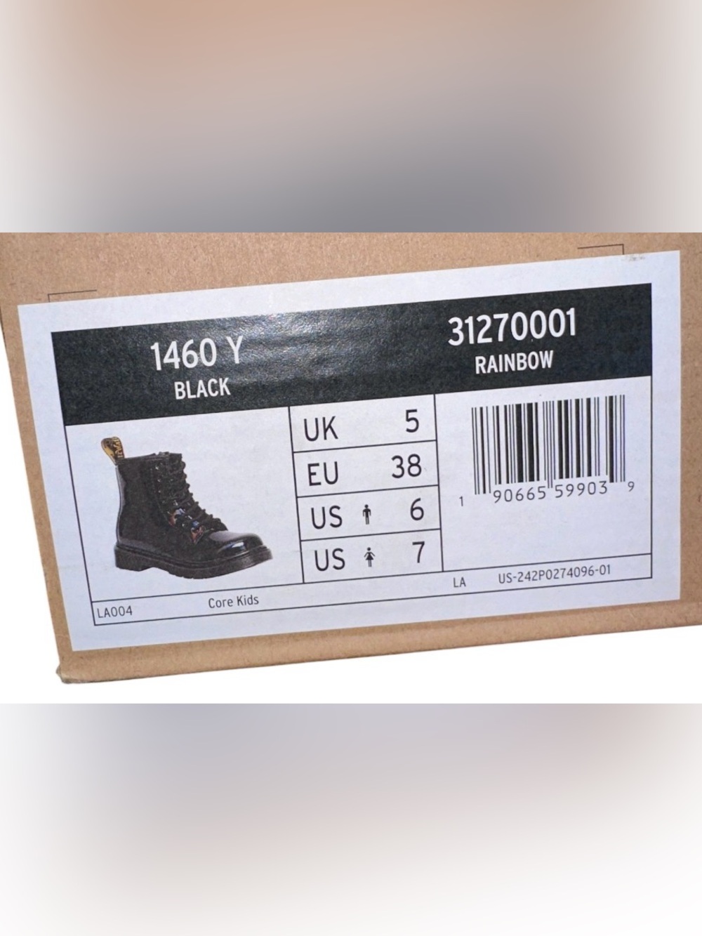 Dr.Martens Black Iridescent lace up boots - Picture 5 of 5